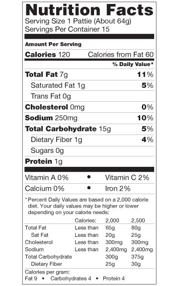 calories in hash browns